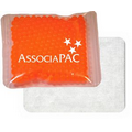 Orange Cloth-Backed, Gel Beads Cold/Hot Therapy Pack (4.5"x4.5")